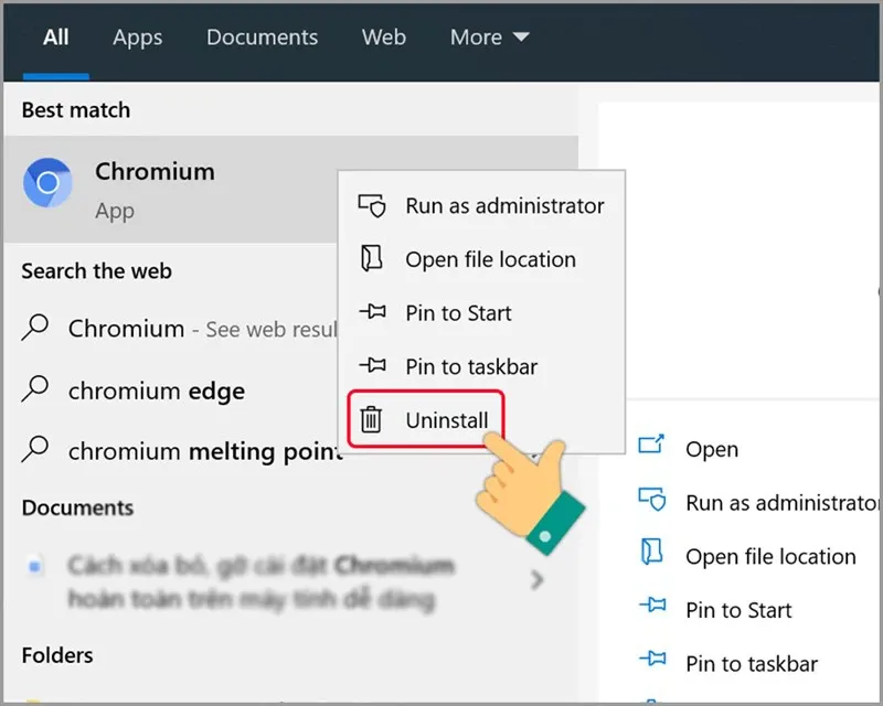 Cách gỡ cài đặt và xóa Chromium khỏi Windows 10 tận gốc