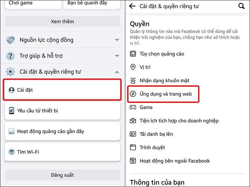 Cách gỡ ứng dụng liên kết với Facebook trên điện thoại, máy tính cực dễ