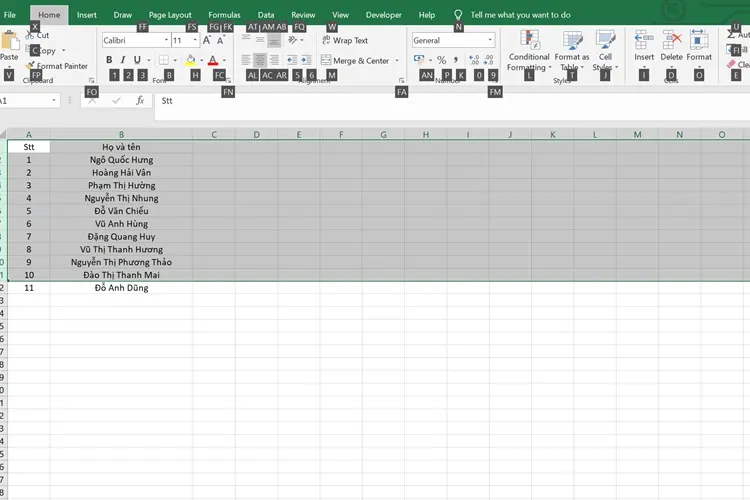 Cách gọi phím tắt Merge Cell trong Excel chỉ trong "nháy mắt", vô cùng dễ dàng - Hình 3