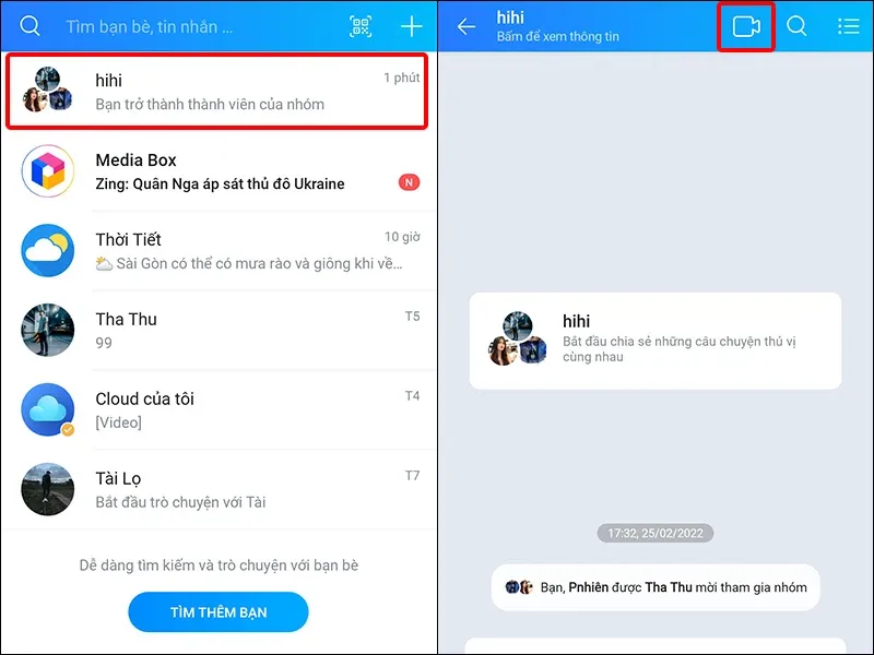Cách gọi video trong nhóm Zalo trên điện thoại cực dễ