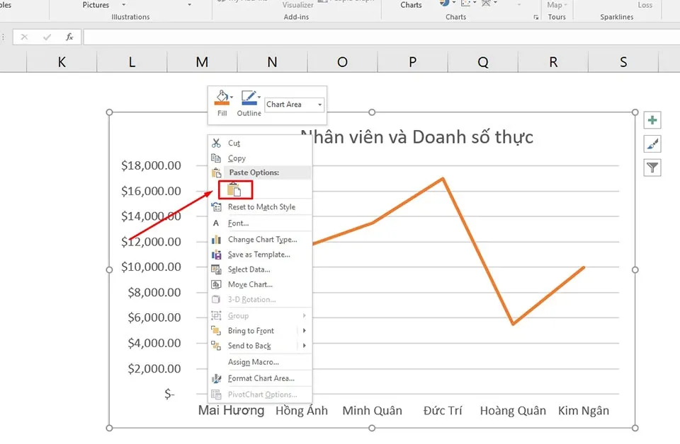 Cách gộp 2 biểu đồ trong Excel vô cùng đơn giản