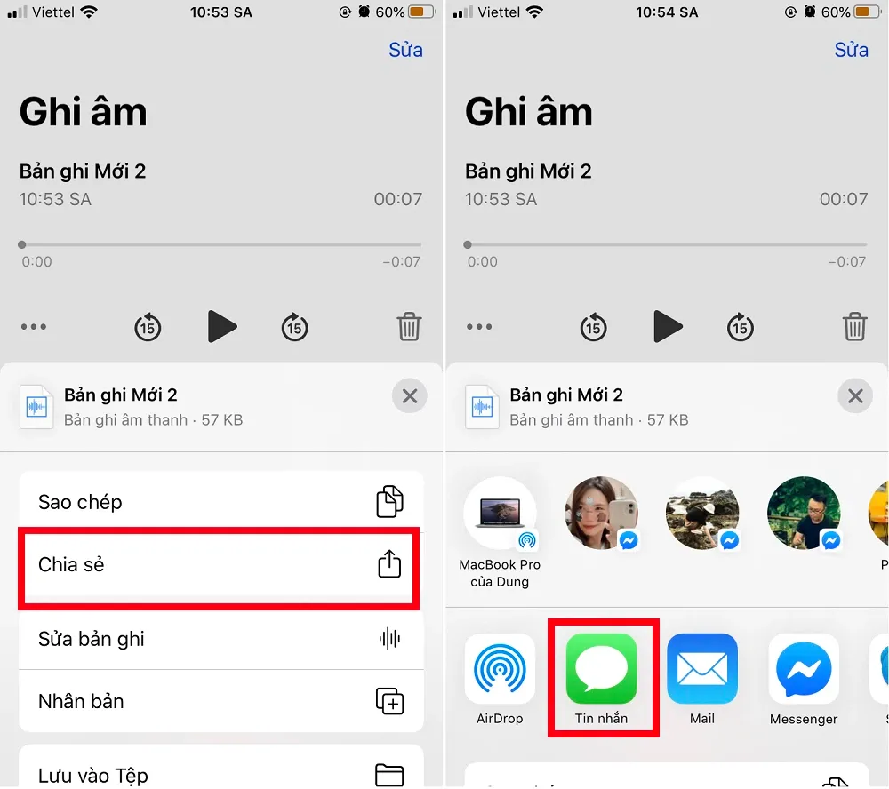 Cách gửi tin nhắn thoại trên iPhone và iPad