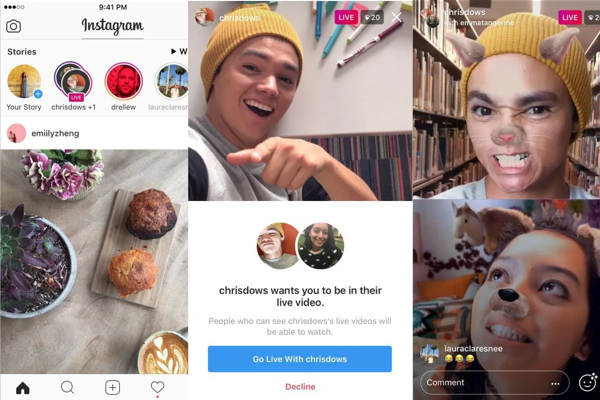 Cách gửi yêu cầu livestream cho bạn bè trên Instagram