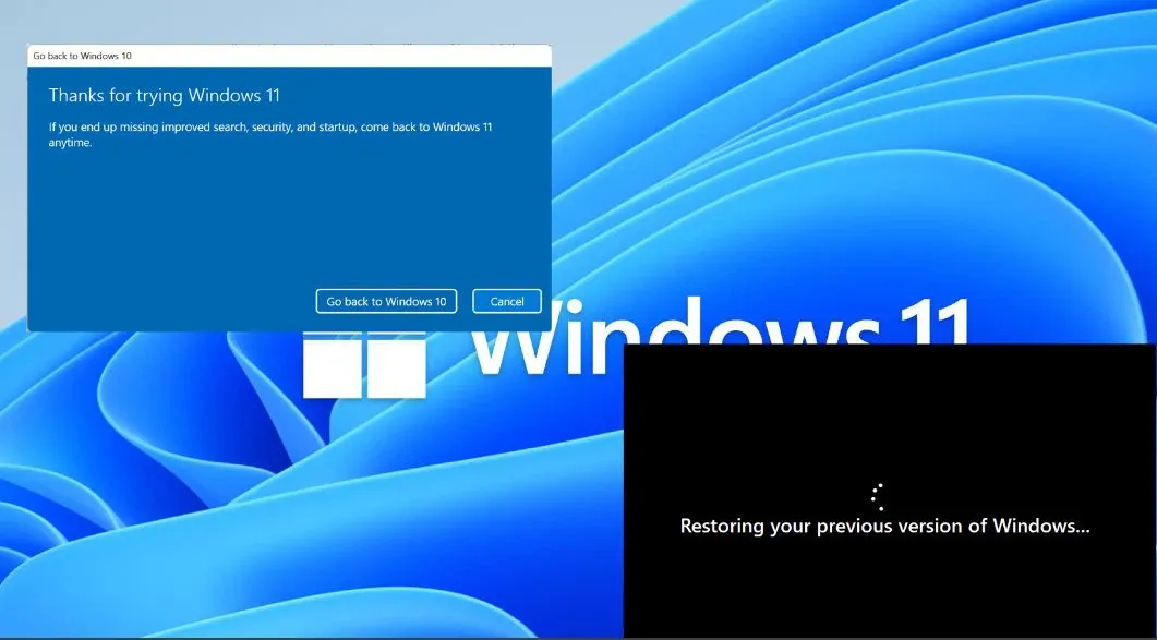 Cách hạ Windows 11 xuống Windows 10 quá 10 ngày không mất dữ liệu