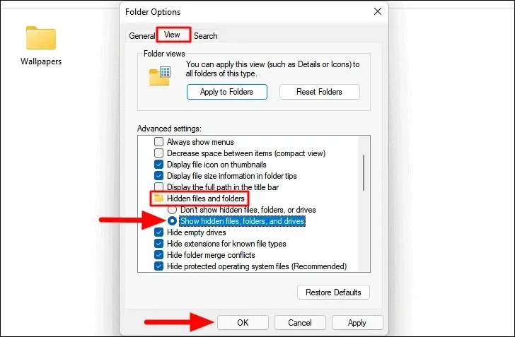 Cách hiển thị tệp và thư mục ẩn trên Windows 11