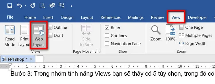 Cách hiển thị từng trang văn bản một trong Microsoft Word