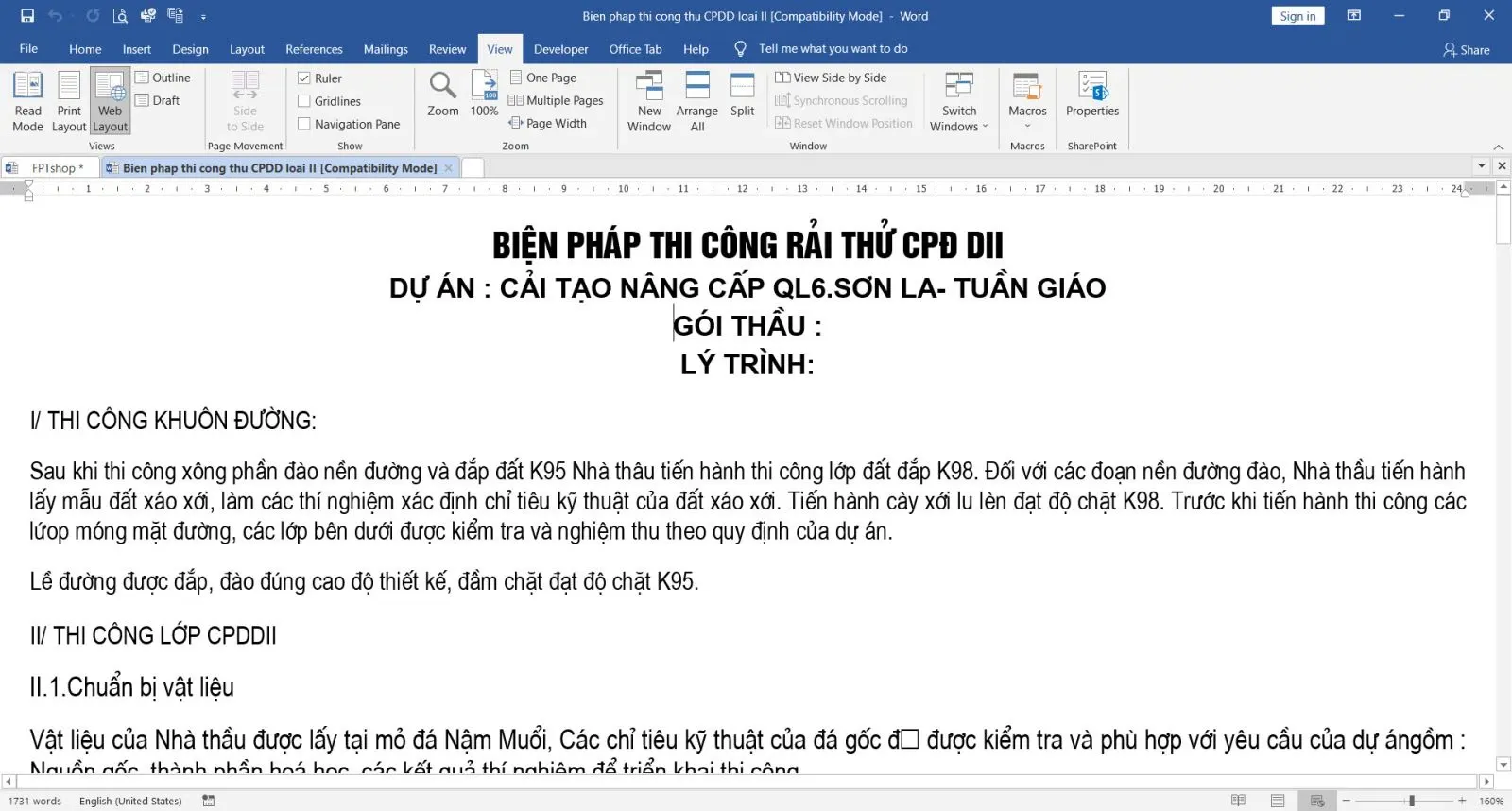 Cách hiển thị từng trang văn bản một trong Microsoft Word