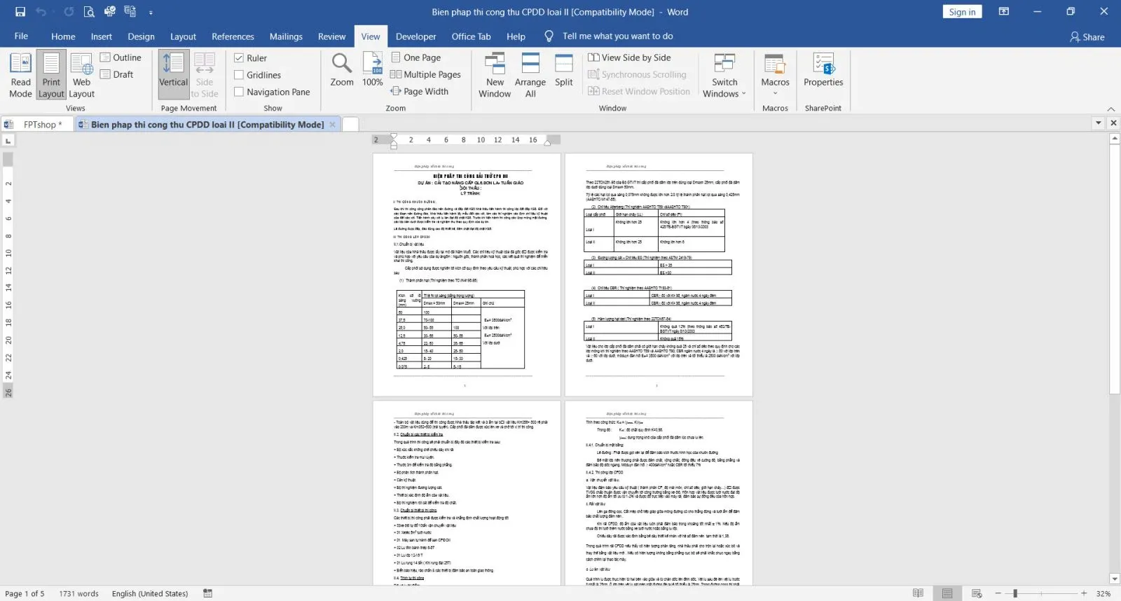 Cách hiển thị từng trang văn bản một trong Microsoft Word