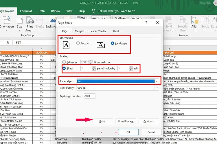 Cách in Excel vừa trang giấy A4, thủ thuật đơn giản nhưng không phải ai cũng biết