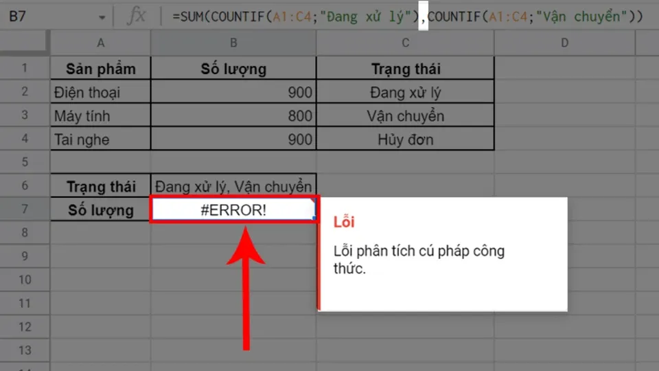 Cách kết hợp SUMIF và COUNTIF đơn giản, nhanh chóng, mang lại hiệu quả cao