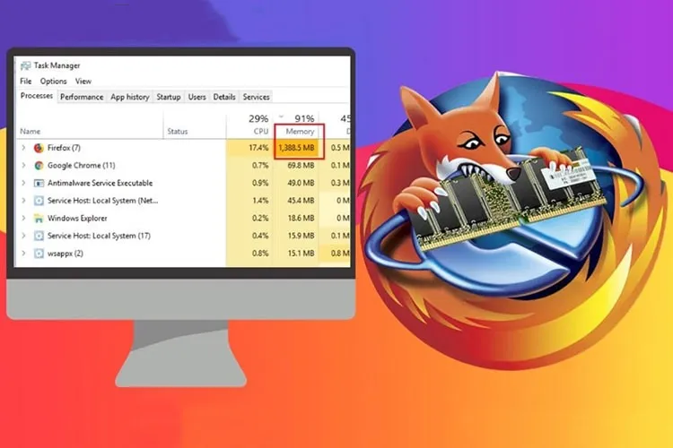 Cách khắc phục Firefox ngốn RAM bất thường trên máy tính