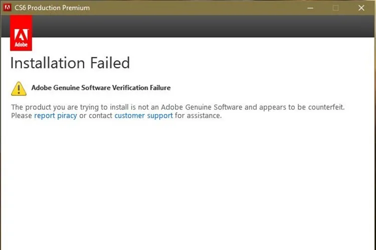 Cách khắc phục khi gặp các lỗi cài Photoshop CS6