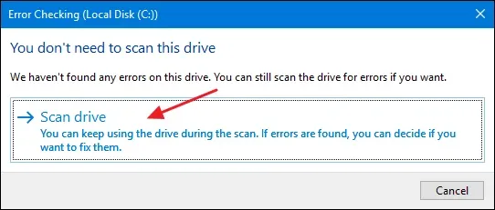 Cách khắc phục lỗi Check Disk trên Windows 10