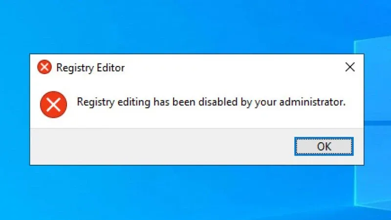 Cách khắc phục lỗi hạn chế quyền truy cập chỉnh sửa Registry trong Windows