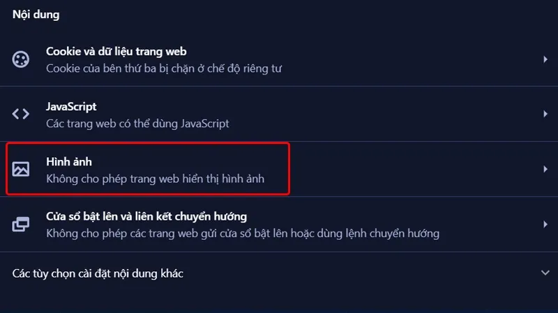 Cách khắc phục lỗi không hiển thị hình ảnh trên trình duyệt Opera GX