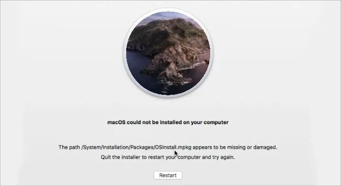 Cách khắc phục lỗi không thể cài đặt macOS trên máy tính