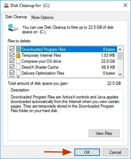 Cách khắc phục lỗi “Not Enough Disk Space” khi cập nhật Windows 10