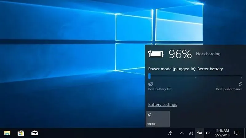 Cách khắc phục mất biểu tượng pin trên taskbar Win 10