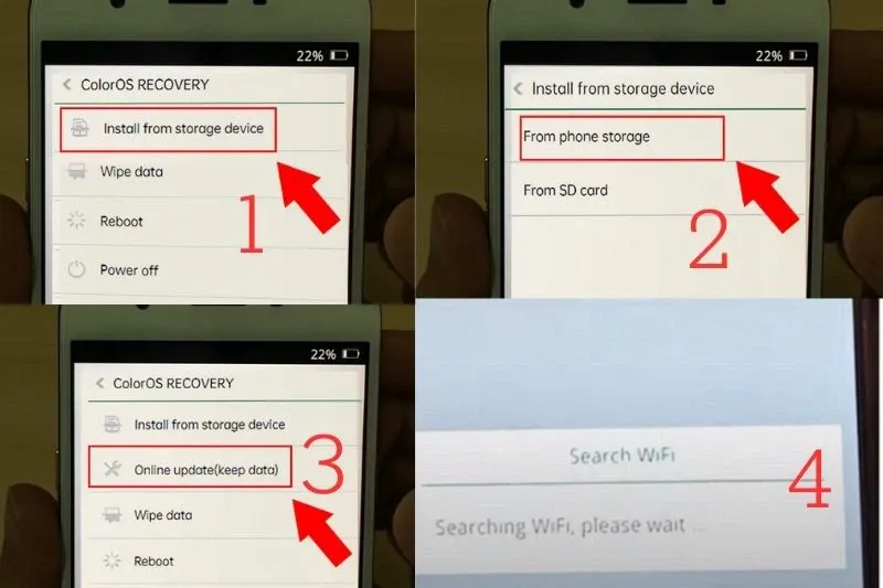 Cách khắc phục tình trạng điện thoại OPPO bị lỗi ColorOS Recovery đơn giản vậy sao?