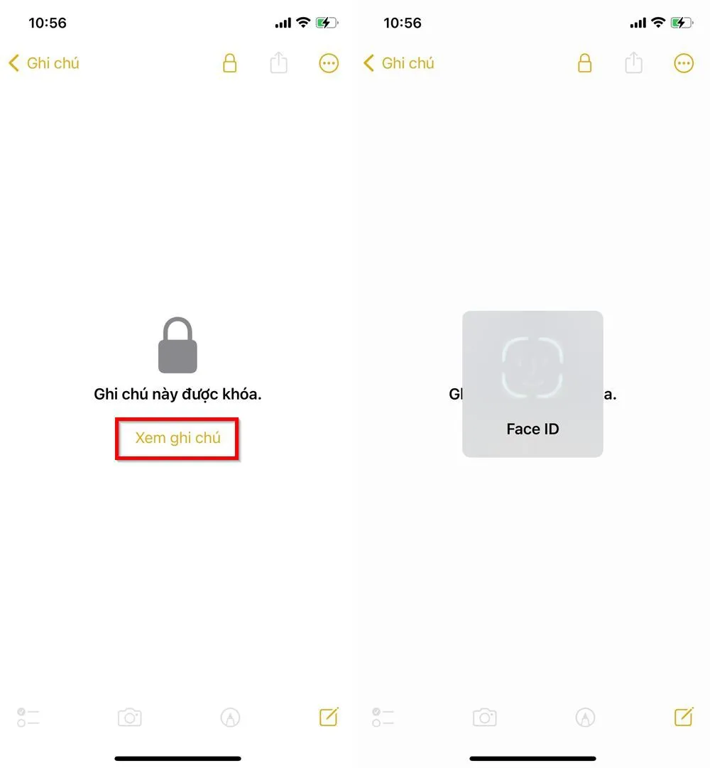 Cách khoá ghi chú bằng Face ID trên iOS 16 giúp bạn bảo mật nội dung tuyệt đối