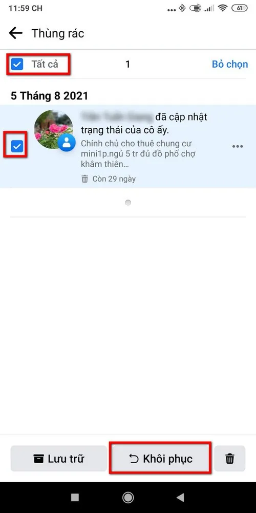 Cách khôi phục bài viết đã xóa trên Facebook