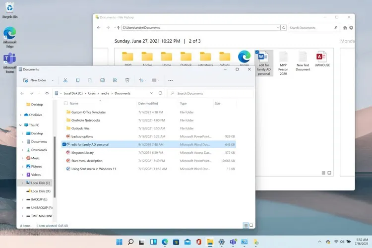 Cách khôi phục tệp từ File History trên Windows 11
