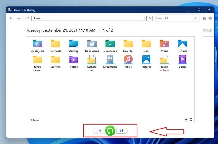 Cách khôi phục tệp từ File History trên Windows 11