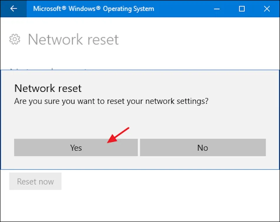 Cách khôi phục thiết lập mạng trên Windows 10 thông qua tính năng Network Reset