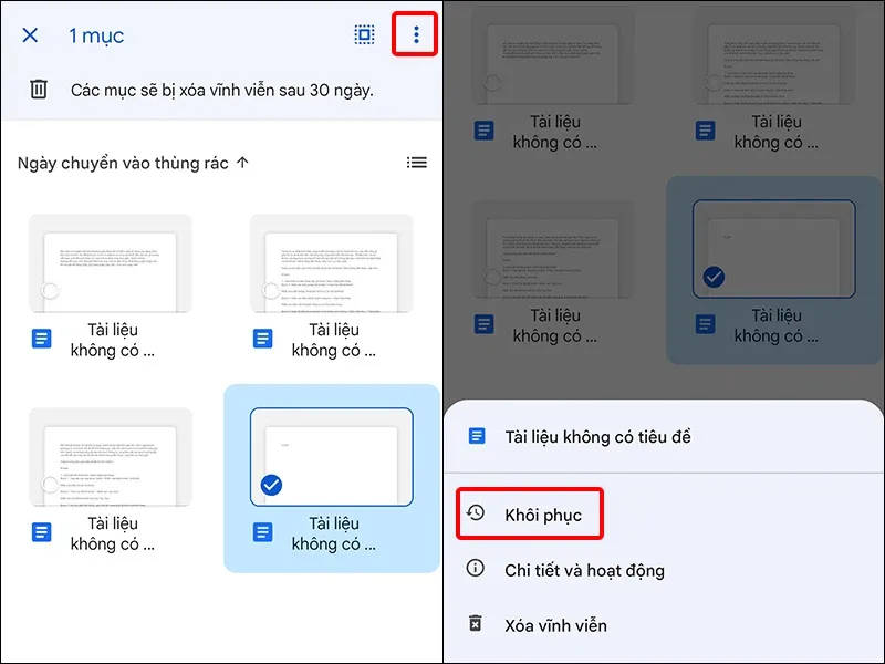 Cách khôi phục văn bản Google Docs đã xóa bằng điện thoại, máy tính cực dễ