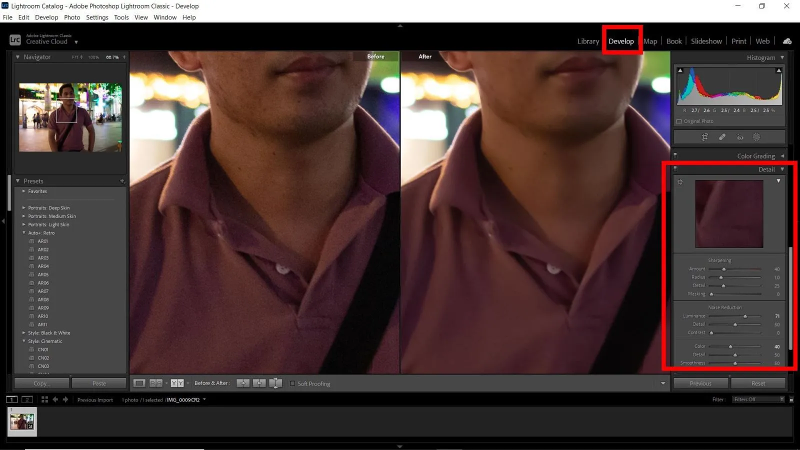 Cách khử noise trong Lightroom nhanh chóng, hiệu quả