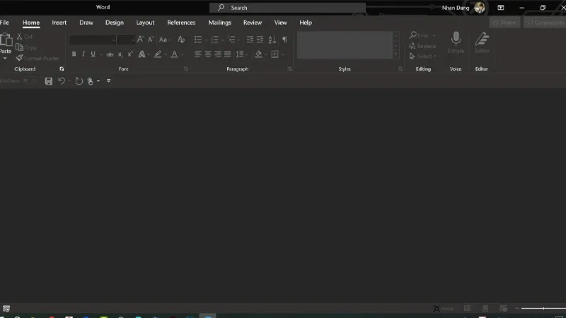 Cách kích hoạt Dark Mode trong Microsoft Word bằng máy tính vô cùng nhanh chóng