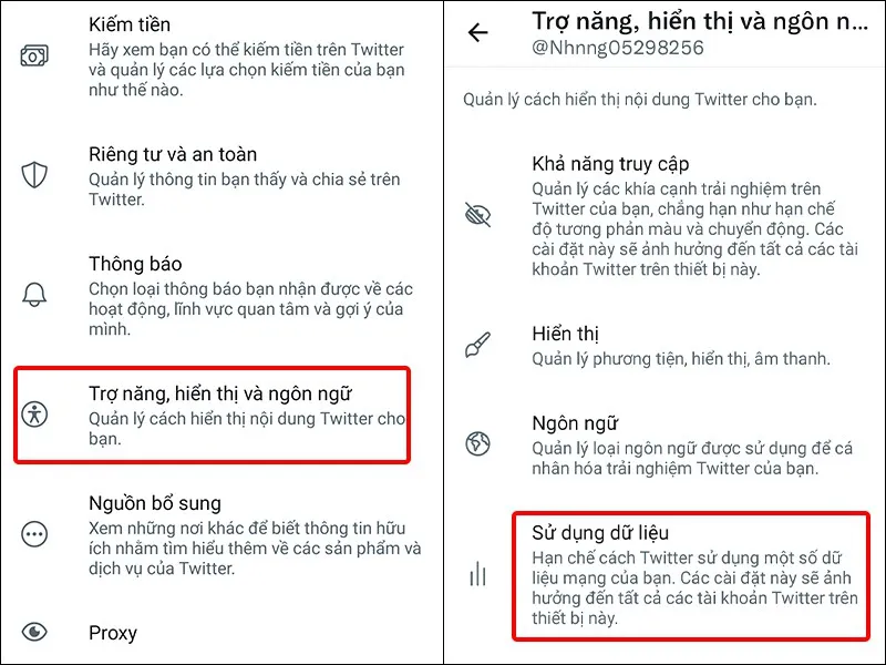 Cách kích hoạt trình tiết kiệm dữ liệu trên ứng dụng Twitter