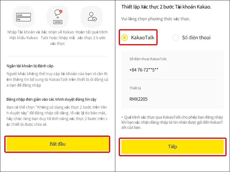 Cách kích hoạt xác thực hai bước trên KakaoTalk cực đơn giản