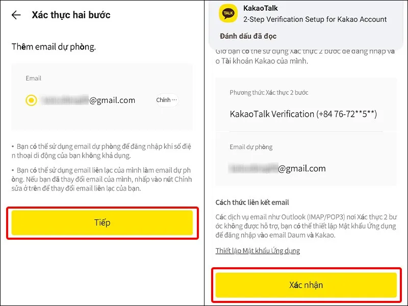 Cách kích hoạt xác thực hai bước trên KakaoTalk cực đơn giản