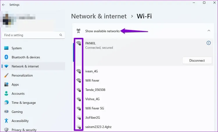 Cách kiểm tra cường độ tín hiệu Wi-Fi trên Windows 11 dành cho bạn