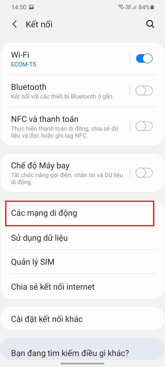 Cách kiểm tra điện thoại có hỗ trợ 4G không