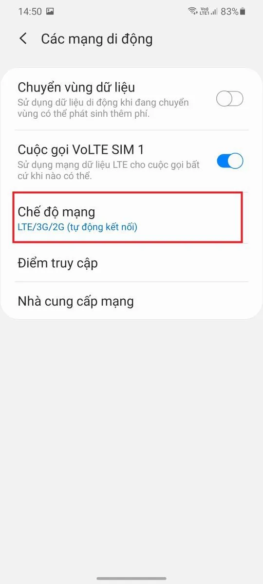 Cách kiểm tra điện thoại có hỗ trợ 4G không