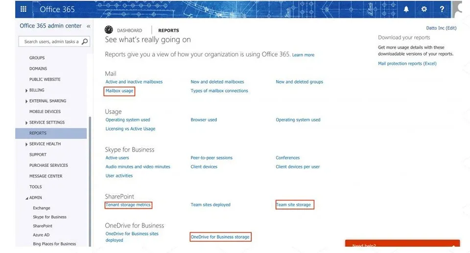 Cách kiểm tra dung lượng trên Office 365 đơn giản nhất