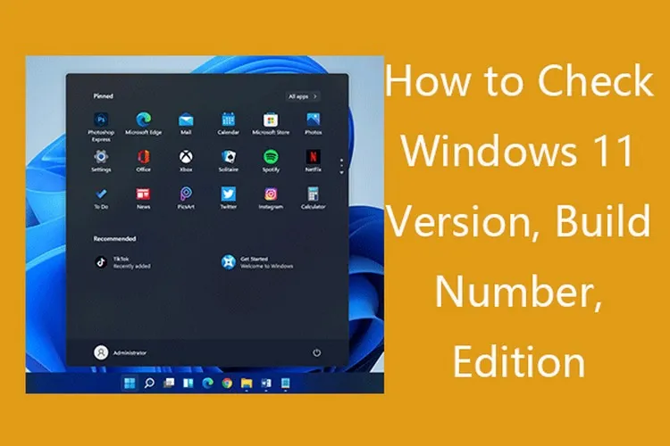 Cách kiểm tra phiên bản Windows 11 của bạn là Edition, Version hay OS build