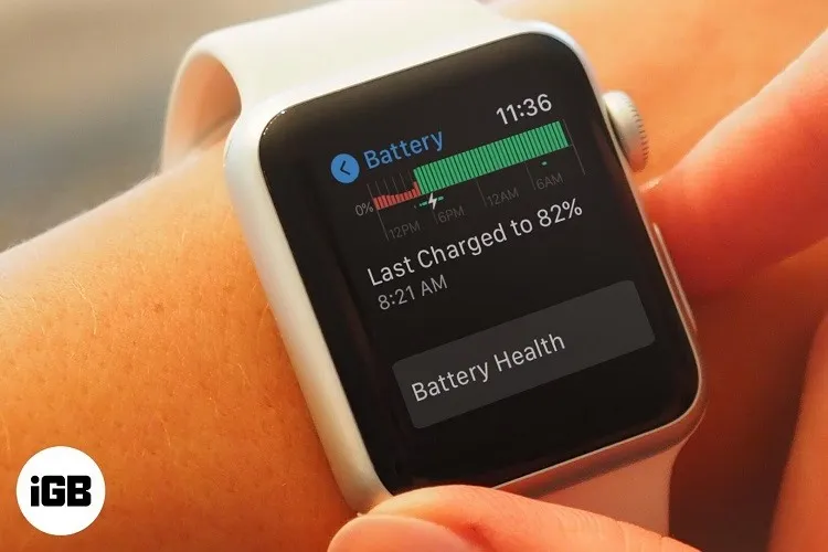 Cách kiểm tra tình trạng pin trên watchOS 7