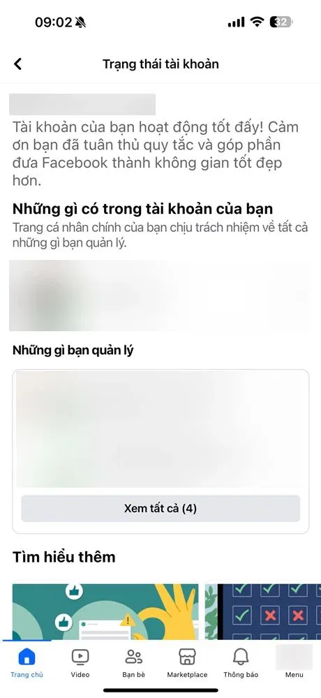 Cách kiểm tra trạng thái tài khoản Facebook của bạn xem có vi phạm những tiêu chuẩn cộng đồng hay không