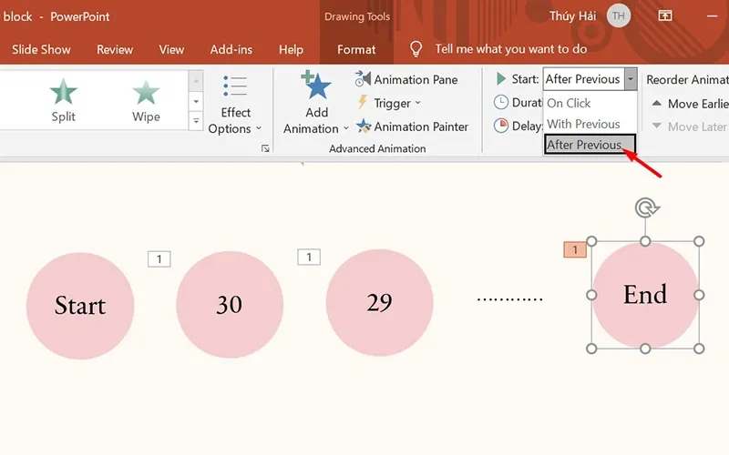 Cách làm đồng hồ đếm ngược trong PowerPoint