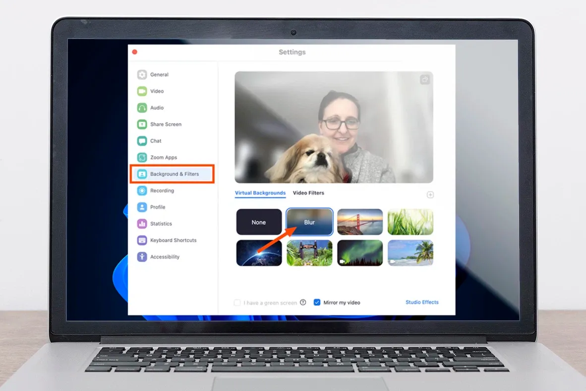 Cách làm mờ background trong Zoom vô cùng đơn giản