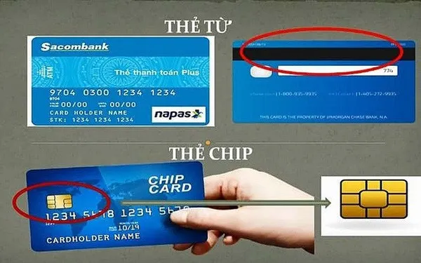 Cách làm thẻ ngân hàng gắn chip thay thế cho thẻ ATM từ trước kia