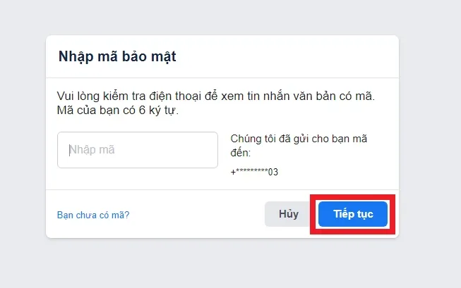 Cách lấy lại mật khẩu Facebook khi đăng ký 2 nick cùng 1 số điện thoại