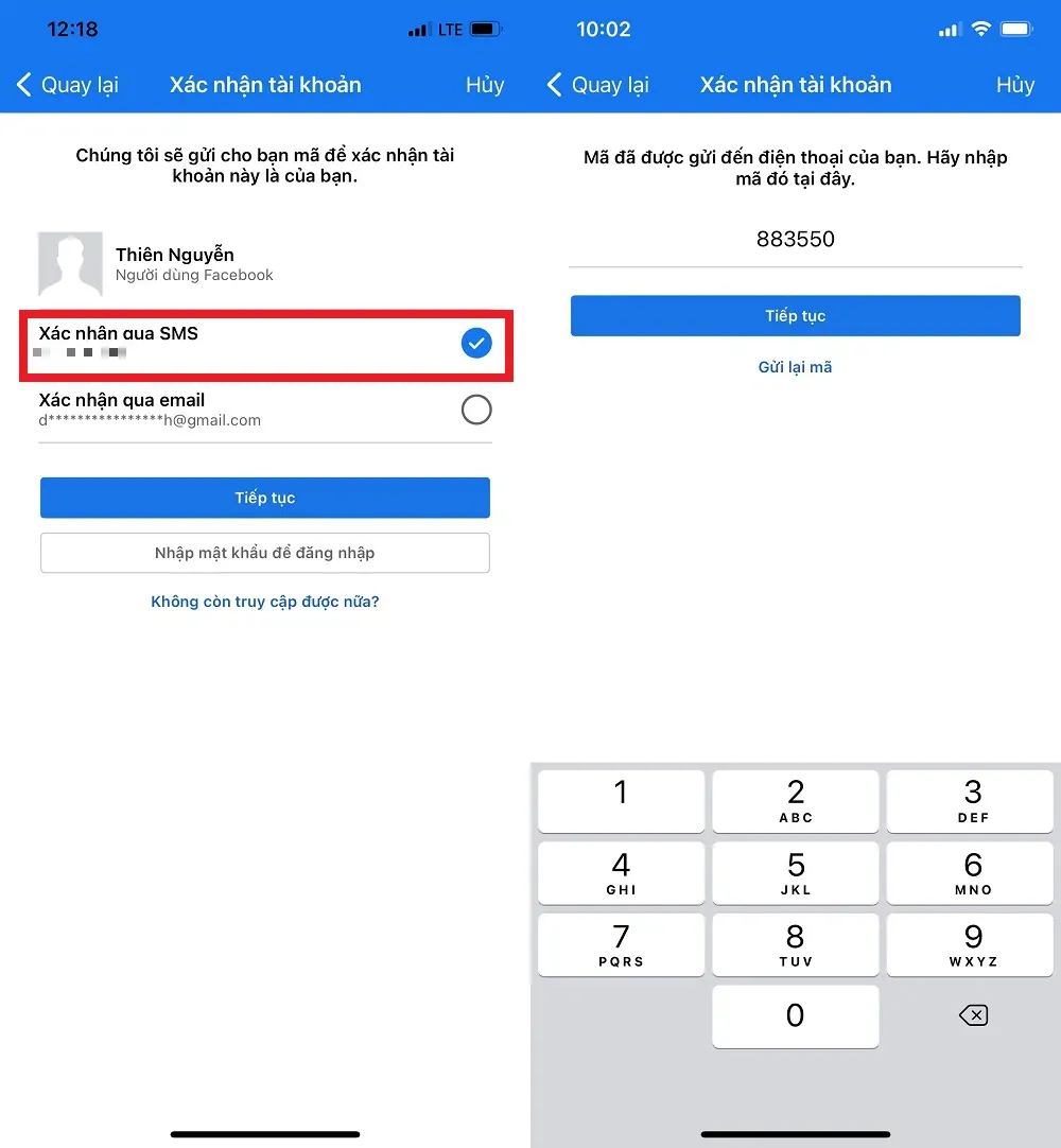 Cách lấy lại mật khẩu Facebook khi đăng ký 2 nick cùng 1 số điện thoại