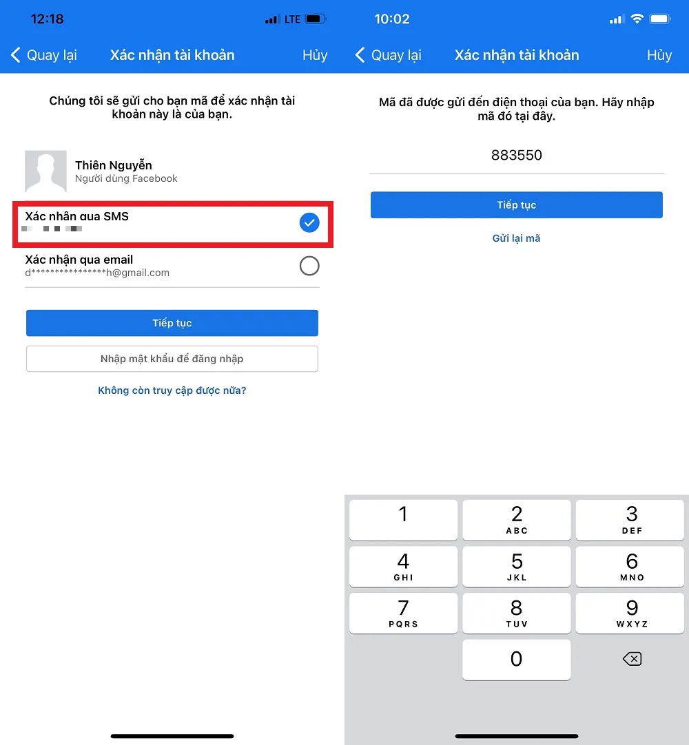 Cách lấy lại mật khẩu Facebook khi đăng ký 2 nick cùng 1 số điện thoại