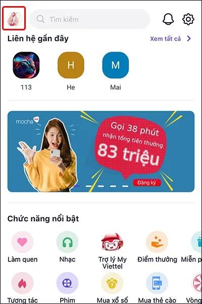 Cách liên kết tài khoản Mocha với Facebook vô cùng nhanh chóng