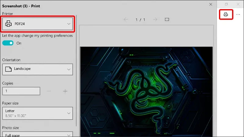 Cách lưu ảnh chụp màn hình bằng file PDF trên Windows 10, 11 cực đơn giản