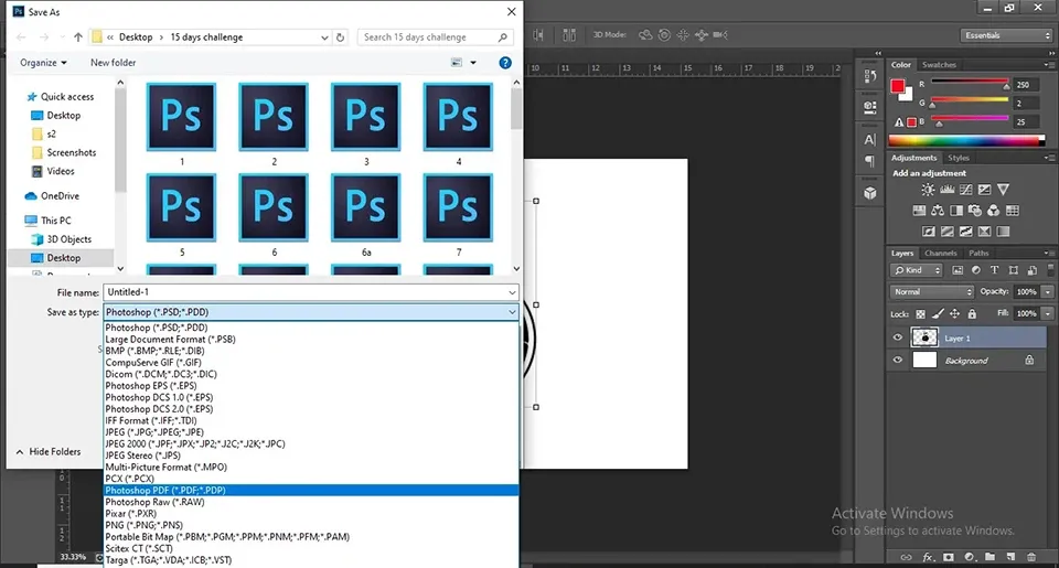 Cách lưu file Photoshop dưới dạng PDF đơn giản và nhanh chóng nhất